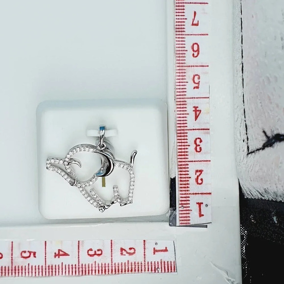 "925 Sterling Silver Cubic Zirconia Pendant, UU1P6A6057 - Picture 9 of 9